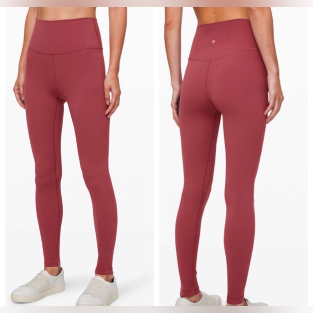 🌼Lululemon Align Pant High-Rise *Nulu Chianti 28” size 12